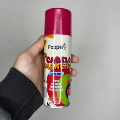 TINTA SPRAY 125ML PARA CABELO POPPER ROSA